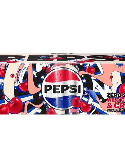 Pepsi Wild Cherry & Cream Zero Sugar (12 x 355ml)