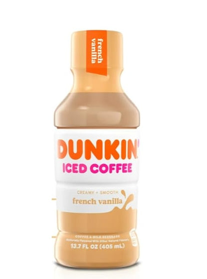 Dunkin' French Vanilla Iced Coffee (12 x 405ml)