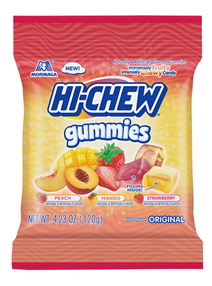 Hi-Chew Original Gummies Peg Bag (9x4.23oz )