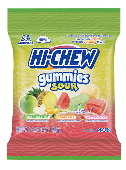 Hi-Chew Sour Original Gummies Peg Bag (9x4.23oz)