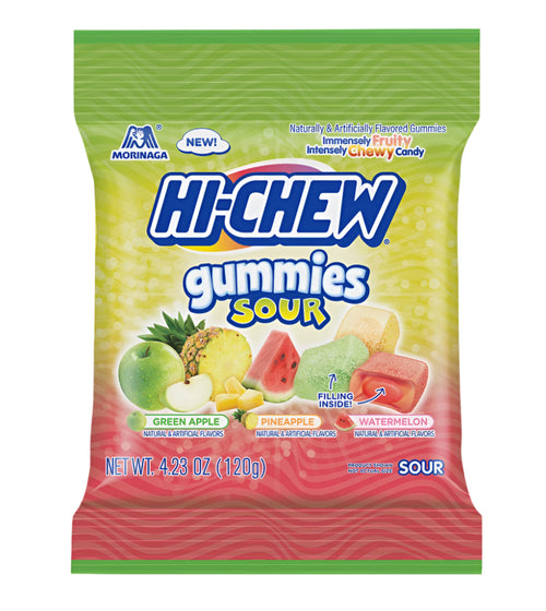Hi-Chew Sour Original Gummies Peg Bag (9x4.23oz)