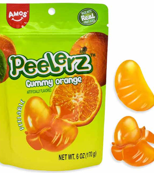 AMOS PEELERZ GUMMY ORANGE PEG BAG (12x170g)