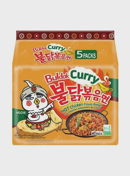 Samyang Buldak Curry Hot Chicken Flavour Ramen (140g x 5pks x 8ct)