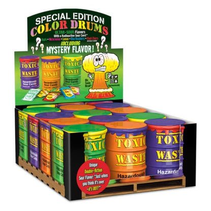 Toxic Waste Color Drum Candies (12x1.7oz)