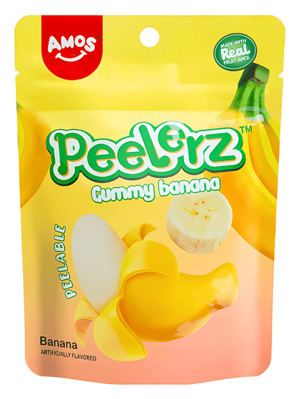 AMOS PEELERZ GUMMY BANANA PEG BAG (12x170g)
