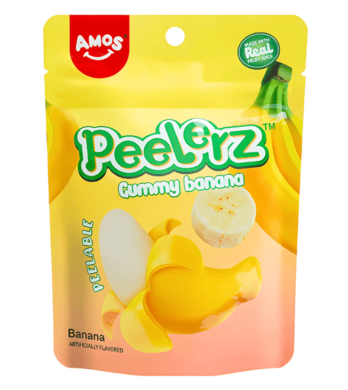 AMOS PEELERZ GUMMY BANANA PEG BAG (12x170g)