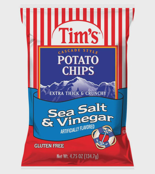 Tim's Potato Chips Sea Salt & Vinegar (20x134.7g)