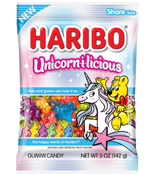 Haribo Unicorn-i-licious Gummi Candy (12x5oz)