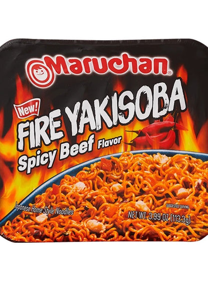 MARUCHAN YAKISOBA FIRE SPCY BF (8 x 3.99oz)