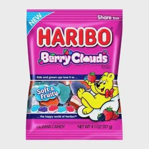 Haribo Berry Clouds Gummy Candy (12x4.1oz)