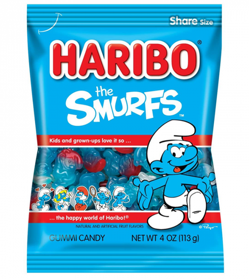 Haribo Smurfs Gummy Candy (12x4oz)