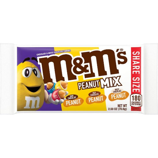 M&M's Peanut Mix (Share Size)! x 18 Box – SnacksNow