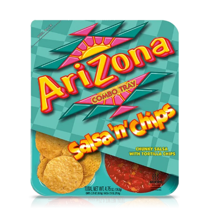 Arizona Combo Tray! Salsa 'n' Chips x 12 Box