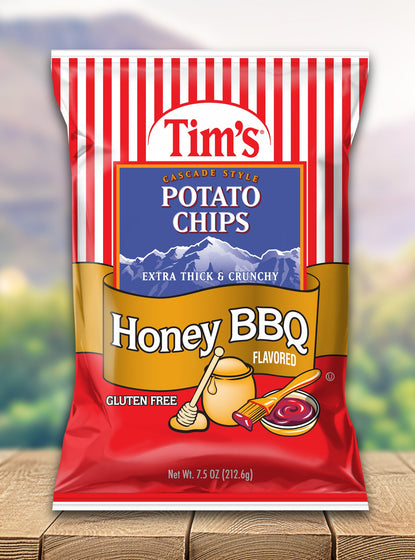 Tims Honey BBQ Chips 7.5 Oz x Single Pack