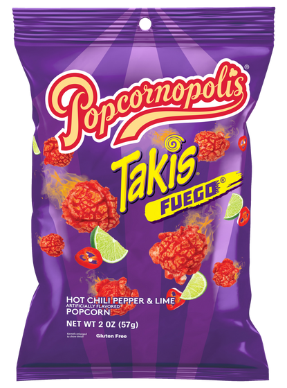 Popcornopolis Takis Fuego Popcorn HB 2 Oz x 5 Pack