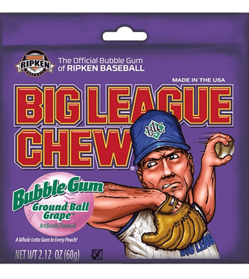 Big League Chew Bubble Gum Grape (12x60g)