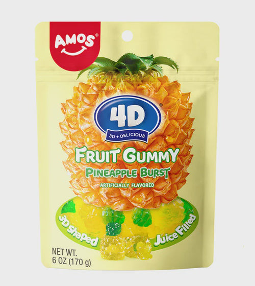 AMOS FRUIT GUMMY PINEAPPLE BURST PEG BAG (12x170g)
