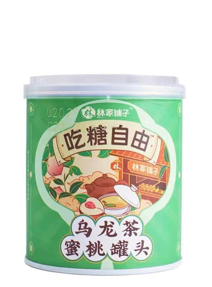 Linjiapuzi Sugar Free Oolong Tea Canned Peach 300g X Case of 12 Units (BB 2025.5.09)