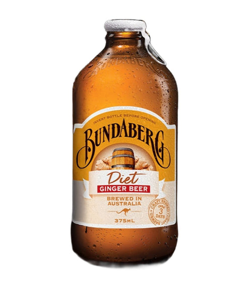 Bundaberg Diet Ginger Beer Glass Bottle (24X375ml)