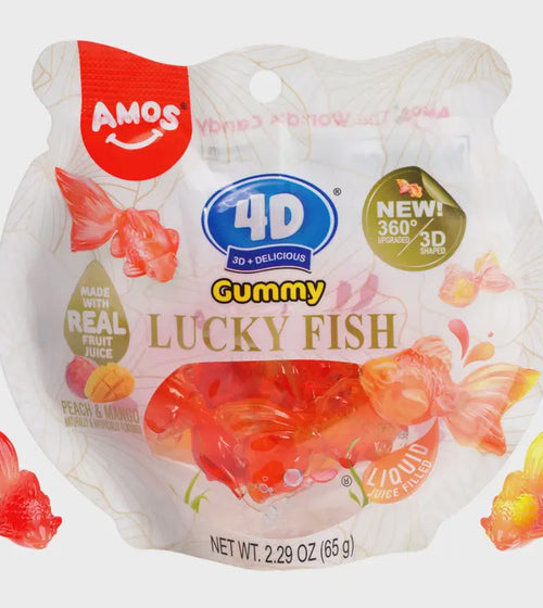 AMOS PEELERZ GUMMY LUCKY FISH (12x112g)