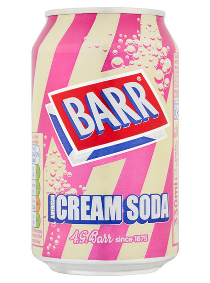 [UK] Barr American Cream Soda Can 330 Ml x 24 Pack