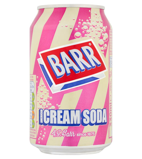 [UK] Barr American Cream Soda Can 330 Ml x 24 Pack