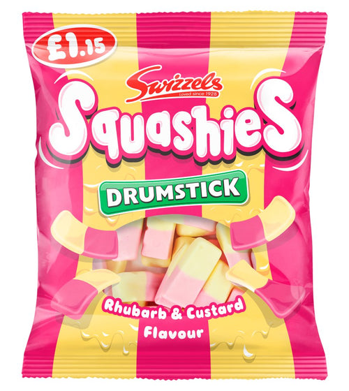 [UK] Squashies Rhubarb & Custard HB 120 Gms x 12 Pack