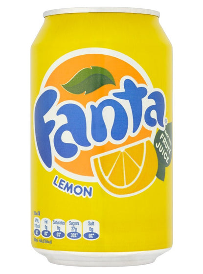 [UK] Fanta Lemon Can 330 Ml x 24 Pack