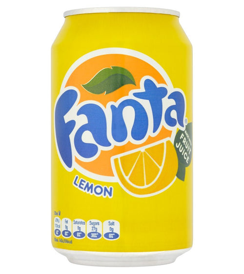 [UK] Fanta Lemon Can 330 Ml x 24 Pack