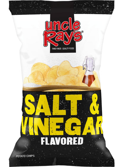 Uncle Ray Salt & VInegar Potato Chips (10x130g)