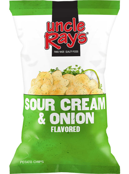 Uncle Ray Sour Cream & Onion Potato Chips (10x130g)