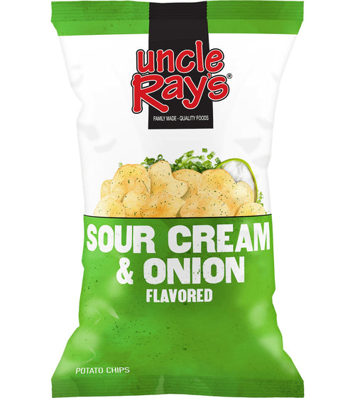 Uncle Ray Sour Cream & Onion Potato Chips (10x130g)