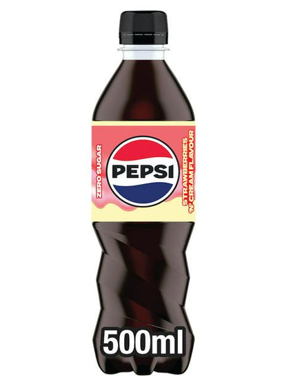 [UK] Pepsi Max Straw & Cream PET Bottle 500 Ml x 12 Pack