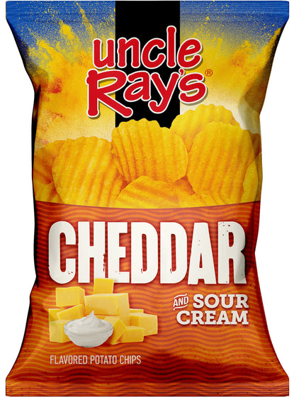 Uncle Ray Sour Cream & Cheddar Potato Chips (10x130g)