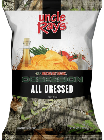 Uncle Ray Mossy Oak All Dessed Potato Chips (10x130g)