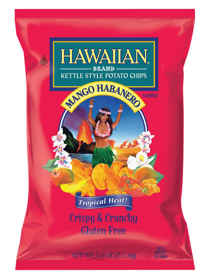 Hawaiian Chips Mango Habanero 7.5 Oz x Single Pack
