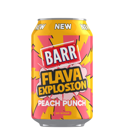 [UK] Barr Peach Punch Can 330 Ml x 24 Pack