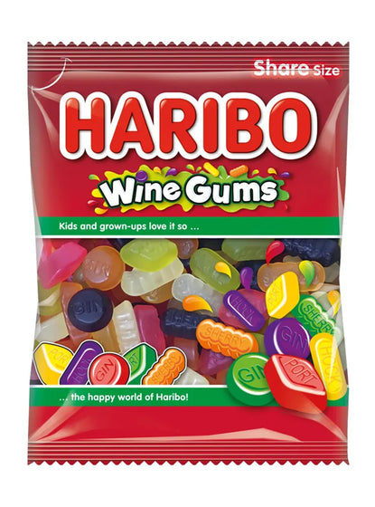 [UK] Haribo HB Wine Gums 140 Gms x 12 Pack