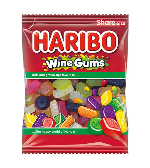[UK] Haribo HB Wine Gums 140 Gms x 12 Pack