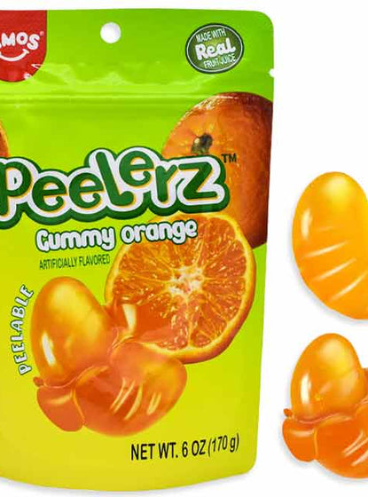 AMOS PEELERZ GUMMY ORANGE PEG BAG (12x170g)