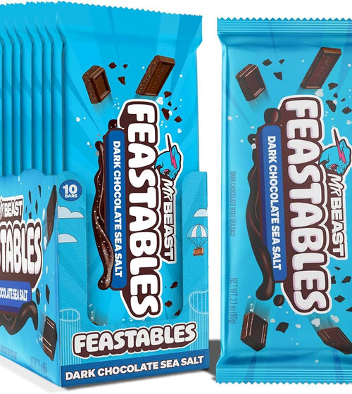 MR BEAST FEASTABLE DARK CHOCOLATE SEA SALT (10 x 60g)