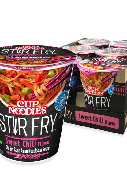 CUP NOODLES STIR FRY CUP NOODLES STIR FRY SWEET CHILI (6 x 3oz)
