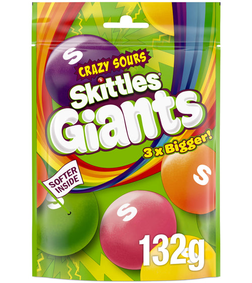 Skittles Crazy Sour Giant (15 x 132g)
