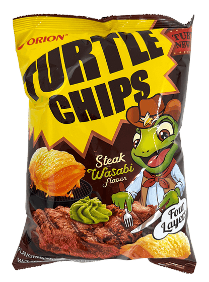 Orion Turtle Chip Steak Wasabi (10x160g)