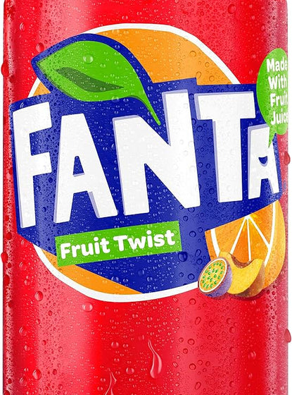 [UK] Fanta Fruit Twist Can 330 Ml x 24 Pack