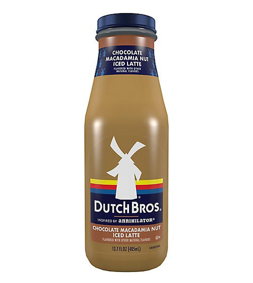 Dutch Bros Choco Macadami Nut Iced Latte Glass 13.7 Oz x 12 Pack