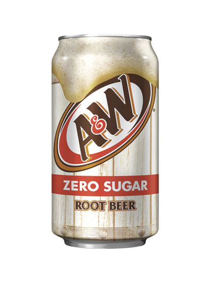 A&W Root Beer Zero Can (12x355ml)