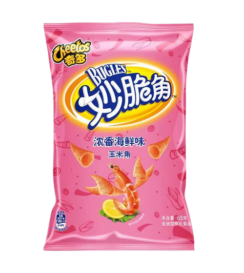 Cheetos Bugles Crispy Corners Rich Seafood Flavor 40g x Case of 40 Units (BB 2024.9.07)