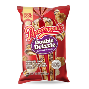 Popcornopolis Double Drizzle Popcorn HB 2 Oz x 6 Pack