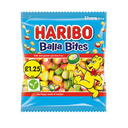 [UK] Haribo HB Balla Bites 140 Gms x 12 Pack